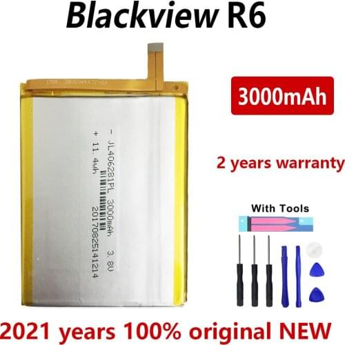100% Original 3000mAh R6 battery for Blackview R6 R 6 Batteries Bateria With Gift Tools