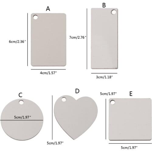 12 Sublimation Wooden Hard Board Key Rings Double Printable Blank MDF Key Chains A0KD