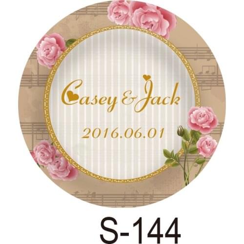 150pcs/lot personalized candy sticker favor sticker for wedding bride shower wedding party decoration small circle S144