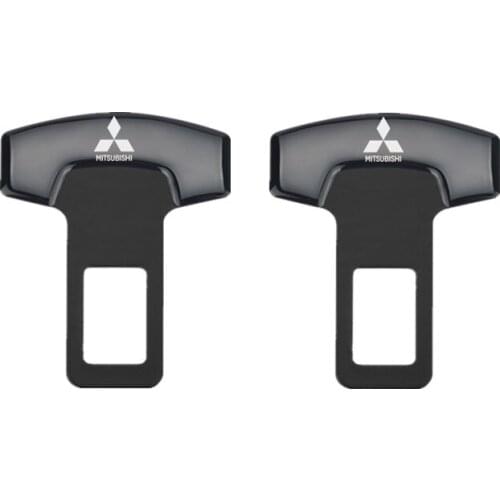 2pcs for Mitsubishi asx lancer outlander pajero Car Belt Buckles Car Seat Safty Belt Alarm Canceler Stopper Accessories