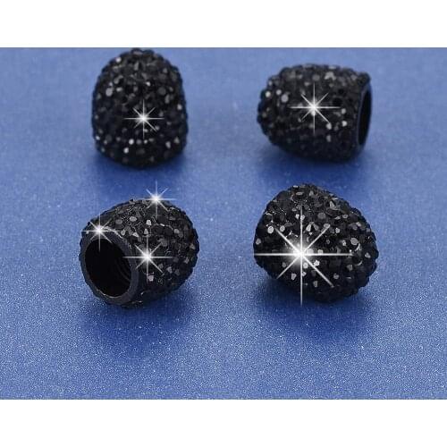 4pcs/set Multi-colored Handmade Crystal Rhinestone Tire Wheel Valve Cap Cover Universal Tire Valve Dust Caps