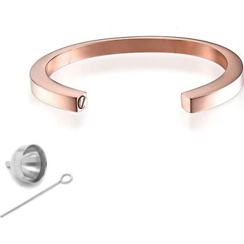 RIR Five Colors Stainless Steel Cremation Bracelet Ash Urn Bangle Free Laser Engraved Popular Cremation Jewelry Unisex