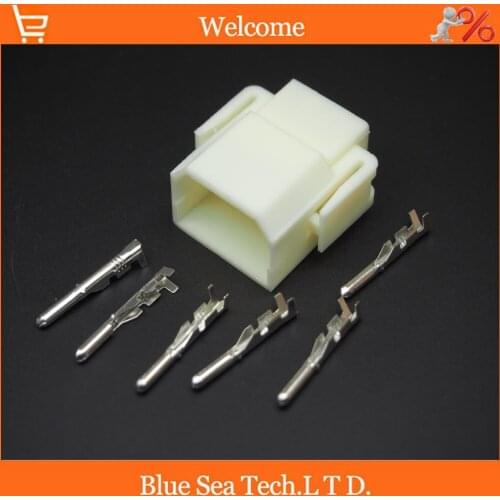 5 sets 2.3mm 6 Pin/way male Auto electronic plug,Car waterproof electrical connector
