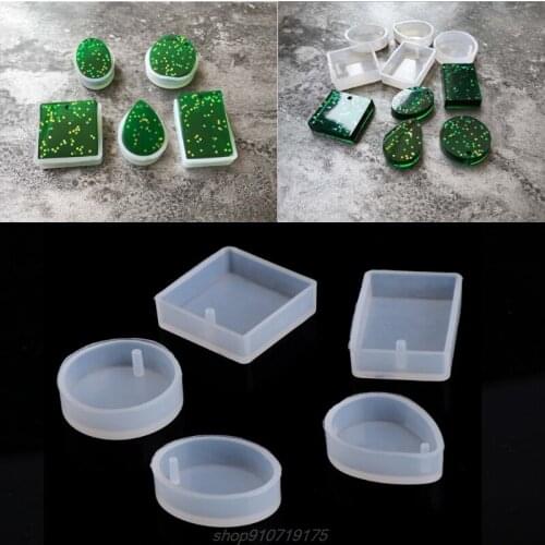 5pcs DIY Silicone Mould Craft Mold For Resin Necklace Jewelry Pendant Making N05 20 Dropshipping