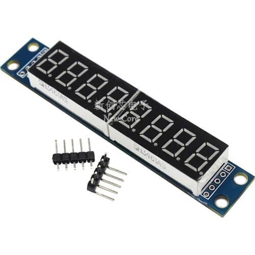 MAX7219 7 Segment LED Dot Matrix 8 Digit Digital Tube Display Control Module For Arduino 3.3V 5V Microcontroller Serial Driver