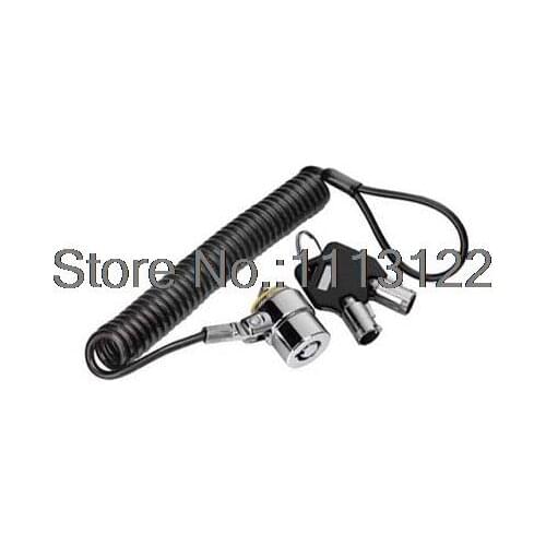 Zinc Alloy Tubular key lock for laptop tablet steel cable lock 7 Pins Tubular key Wire Laptop lock for ipad 1 PC