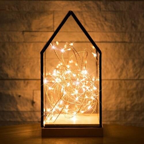 Custom-Souring LED String Lights With Transparent Wire