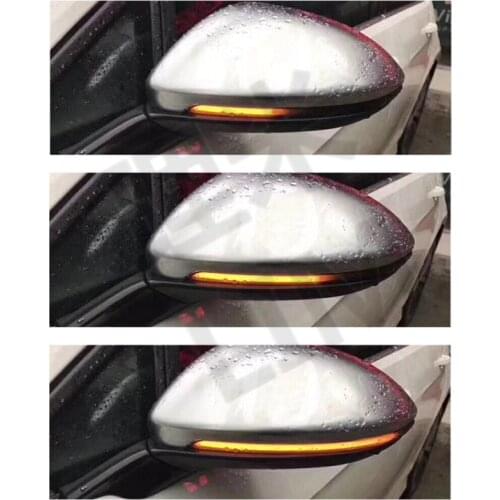 Dynamic LED Indicator Turn Light Repeater Rearview Side Mirror Signal Suitable for Volkswagen VW Touran 5T1 MPV 2015-2019