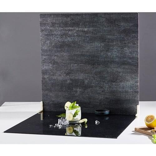 Double Sides 60x60cm Photography Background Board Food and Jewelry Marbling Backdrop Waterproof Photo Props for Photo Studio