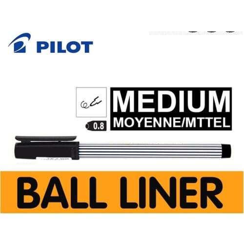 PILOT BALL LINER Gel Pen 0.8 mm Medium Moyenne/Mteel