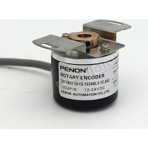 Hot ZKT4808-001G-1024BL3-12-24C 1024 line rotary encoder aperture 8mm