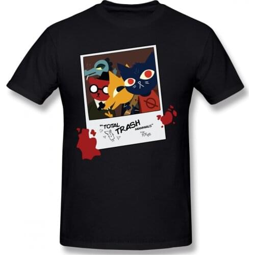 Trash Mammals Print Cotton Funny T Shirts Night In The Woods Possum Springs Game Men Fashion Streetwear