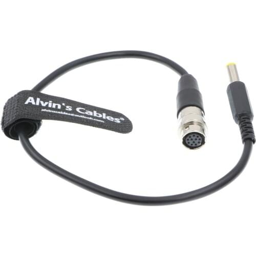 Alvins Cables 12 Pin Hirose Female to DC 12v Male Power Cable for GH4 B4 2/3" Fujinon Nikon Canon Lens