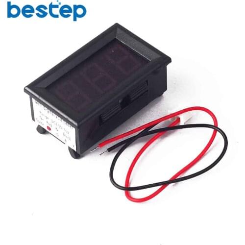 1PCS 3.50-30V Digital Display Voltmeter Red with Reverse Connection Protection