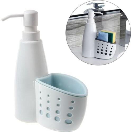Creative New Soap Dispenser Storage Box Multi-function Liquid Detergent Sponge Drainboard Soap Holder For Kitchen Bathroom