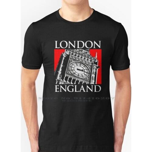 London England Big Ben Clock Tower Tourist Souvenir T - Shirt T Shirt 100% Pure Cotton Aerospace Engineer Book Aerospace