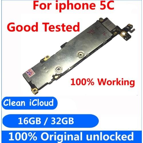 16GB 32GB Clean iCloud IOS system mainboard for iphone 5C Original unlocked motherboard with Full chips logic board,100% working