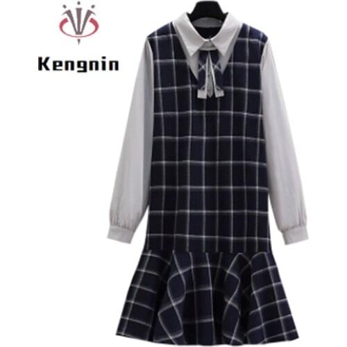 Fashion Women Dress 2021 Summer Korean Cotton Lady Loose Pleated Vestidos Dresses Patchwork Harajuku Female Robe Dress KE1123