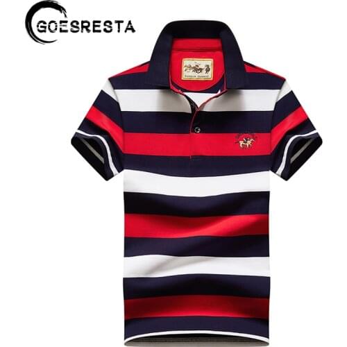 Brand Cotton Stripe Embroidery Polo Men 2021 Summer New Short Sleeve Polo Shirt Men High Quality Fashion Casual Polo Mens Polo