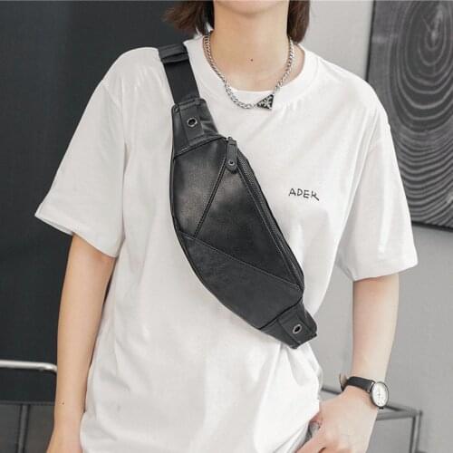 Mens Chest Bag Waist Fanny Pack for Men Belt Purse Leather Crossbody Bags Luxury Designer Waist Packs Man Bum Bag Phone Pouch