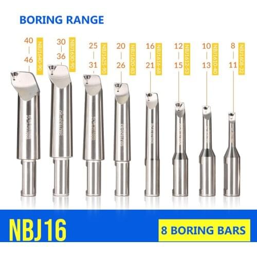 NBJ16 adjustable fine-tuning fine boring tool high precision small hole boring tool set machining center boring head