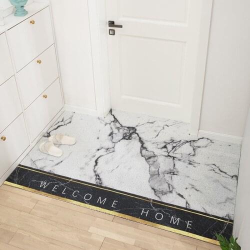 Non-slip PVC Silk Loop Door Mat Carpet Hallway Bathroom Mat Kitchen Mat Can Be Cut DIY Rectangle Mats Carpet Entrance Door Mat