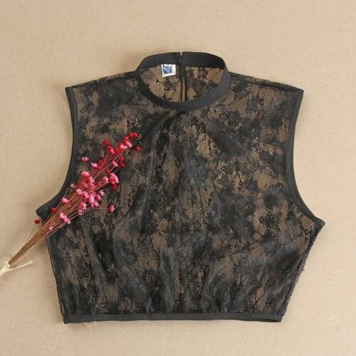 New Fake Collar for Womens Shirt Detachable Collar Lace Summer Crop Tops Decorative False Shirt Collar Choker Necklace