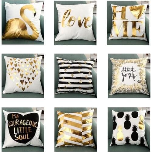 45x45 Fashion Luxury Velvet Pillows Cushion Office Lumbar Pillow Sofa Throw Pillowcase Car Simple Pillow cover For Living Room