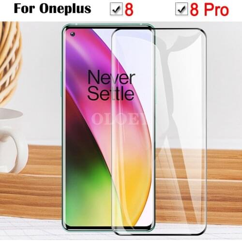 Full Glue Protective Glass For Oneplus 8 Pro Screen Protector Oneplus8pro 3D Tempered Glas Oneplus8 1+8 Pro One Plus 8Pro Film