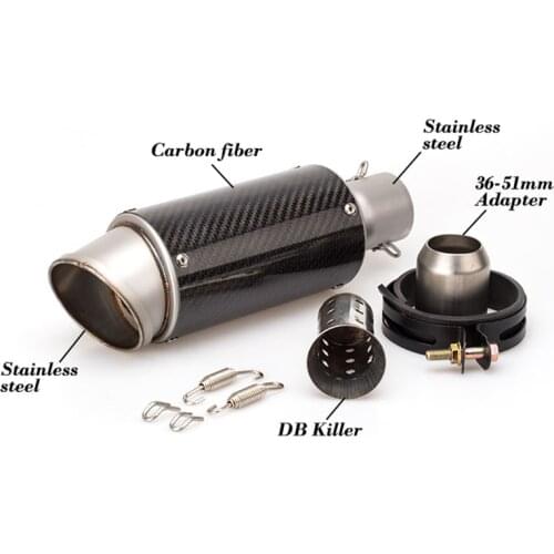 Universal Motorcycle Modified Exhaust Pipe Muffler Pipe Z900 MT09 ZX-6R CBR500R CBR300 KEEWAY RKF