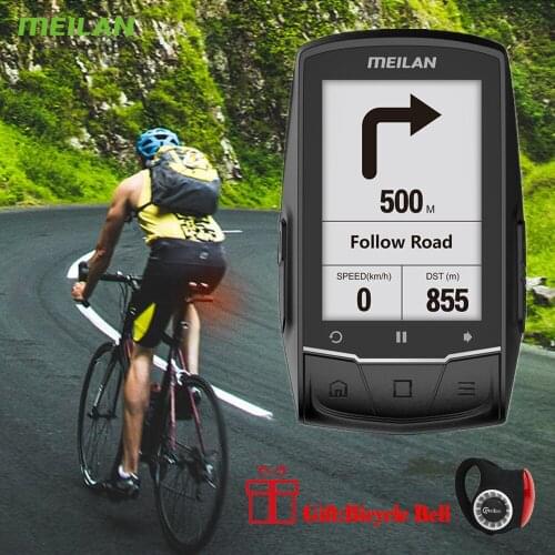 MEILAN Bike Computer M1 Wireless GPS Speedometer Waterproof Road Bike MTB Bicycle Bluetooth ANT+ with Cadence Cycling Computer