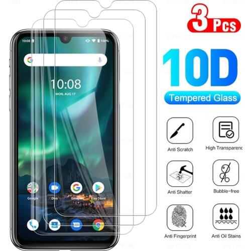 3Pcs Protective Tempered Glass Cover For UMIDIGI Bison Glas Full Cover Screen Protector For UMIDIGI Bison 6.3" Protection Film
