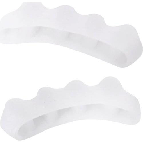 Professional Gel Silicone Toe Straighteners Separator Hallux Valgus Bunion Sore Relief 1 Pair
