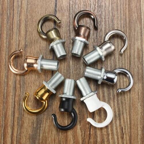 10pcs/lot Antique Vintage Chandelier Hook Closed Hook Load Hook Rings Bovine Beano M10 Lighting Accessories Chandelier Parts