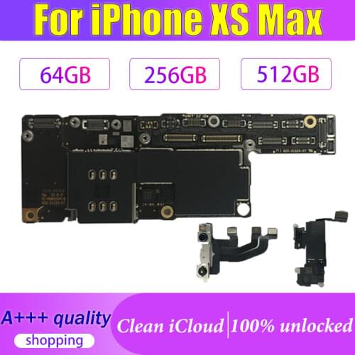 1/2 SIM card Support iOS update LTE 4G Network Motherboard for iPhone XS MAX fully Unlocked for iPhone XS Max Logic Main Board
