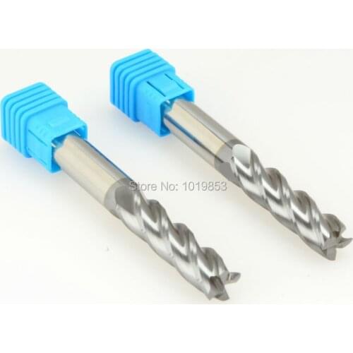 2pcs SLONS S200-12*12*100L HRC50 12mm shank diameter Solid carbide end mill milling cutter for steel or cast iron
