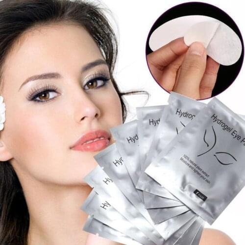 2021 New 1 Pair Lot Beauty Eyelash Pad Gel Patch Lint Free Lash Extension Eye Mask