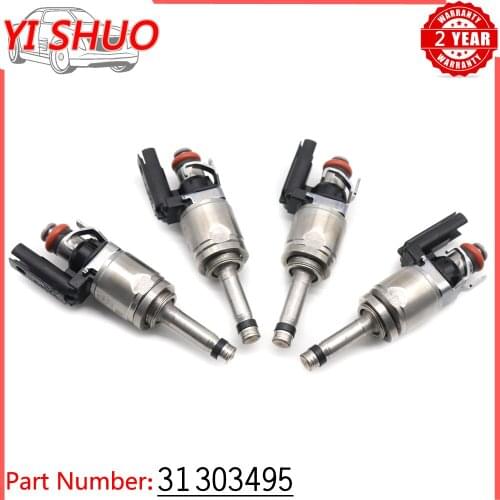 4pcs Car Fuel Injectors Nozzle 31303495 for Volvo S60 S80 S90 V60 V70 XC40 XC60 XC70 XC90 2.0L Turbo 2015-2018 31478608 31465786
