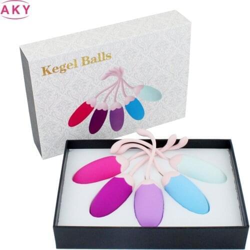 5pcs/Set Smart Kegel Balls Vagina Tighten Exercise Intimate Muscles Machine Beads Vaginal Geisha Ball Sex Toys for Women Adults