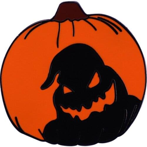 The Nightmare Before Christmas Uki Bucky Brooch Halloween Cartoon Jack Pumpkin Lantern Emblem Childrens Costume Pins Gift