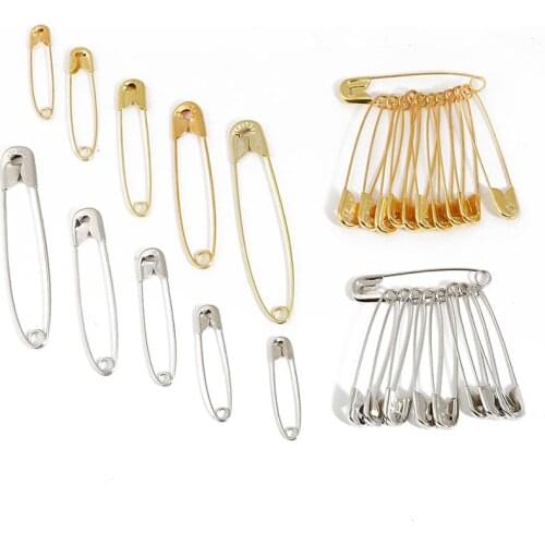 50Pcs Lron Gold/Rhodium Pin Knitting Crochet Locking Stitch Marker Hangtag Safety Pins DIY Sewing tools Needle Crafts Accessory