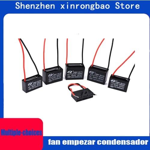 CBB61 fan empezar condensador 1 uf/1,2 uf/1,5 uf/1,8 uf/2,5 uf/3 uf/3,5 uf/4,5 uf/6 uf/7 uf/8 uf/10 UF/ 12 uf/15 uf/16 uf/18 uf