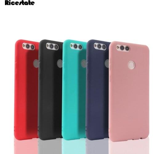 Suit For Huawei Honor 7X Case Honor7X Crystal TPU and Frosted Matte Case Honor 7X Back Cover Protect Skin Silicon case