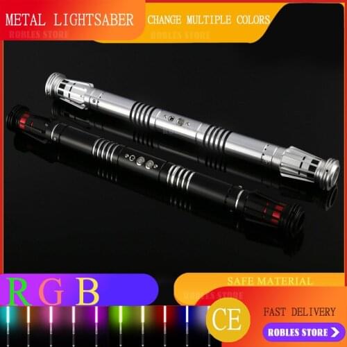 Double Edged Laser Sword Light Adult Fighting Gift Light Metal Toy Outdoor Percussion Toy Sword Role Playing Prop Laser Sword
