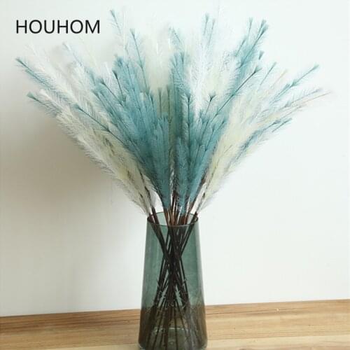 Artificial Flowers Artificial Plush Grass Bouquet Artificial Plants DIY Wedding Decoration for Home Fake Flowers Dried Flowers
