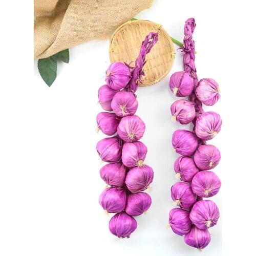 Simulation Vegetable Artificial Garlic String Pendant Lifelike Foam Fake Vegetables Restaurant Kitchen Decor Photography Props