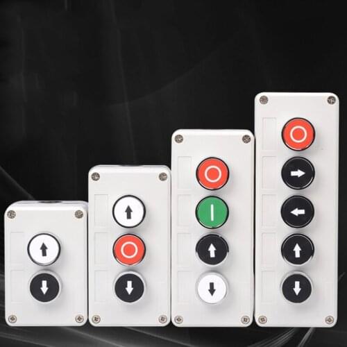 Start stop button switch control box industrial identification symbol self reset circular emergency stop elevator