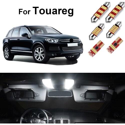 For VW Volkswagen Touareg 2004-2016 2017 2018 Led Interior Lights Kit Canbus Car Light Accessories Dome Map Trunk Lamp