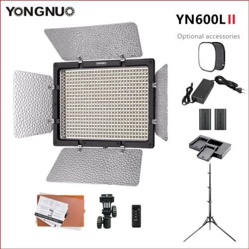 YONGNUO YN600LII YN600L II LED Video Light 3200-5500K Bi-color Camera Photo Studio Lamp Fill-in Lighting For Makeup Vlog TikTok