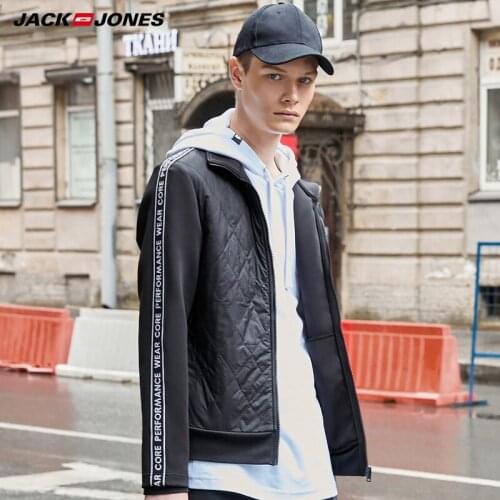 JackJones Winter Mens Short male splicing leisure jacket| 219321536